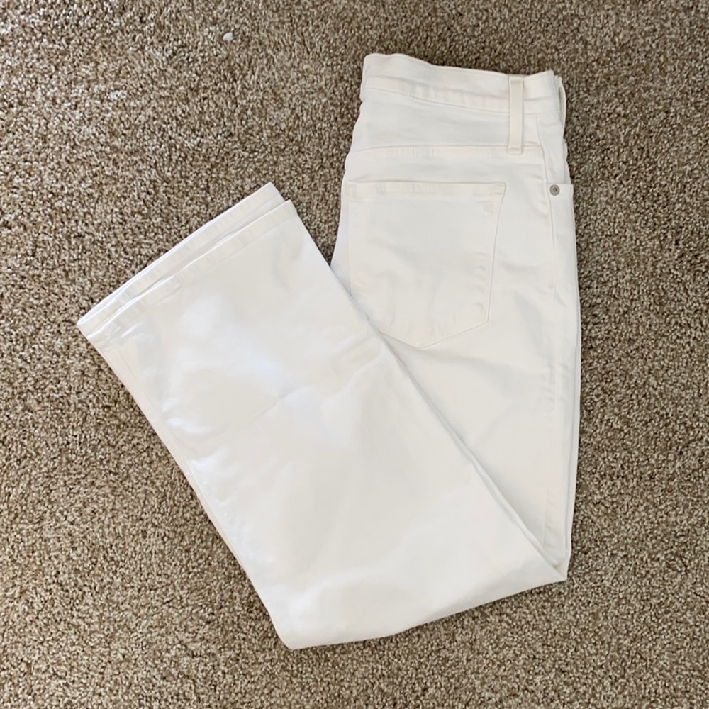 Madewell White Slim Wide Leg Corp Denim